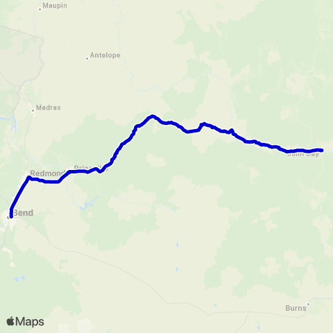 Grant County People Mover Bend Route map