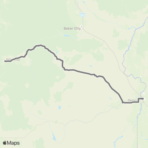 Grant County People Mover Ontario Route map