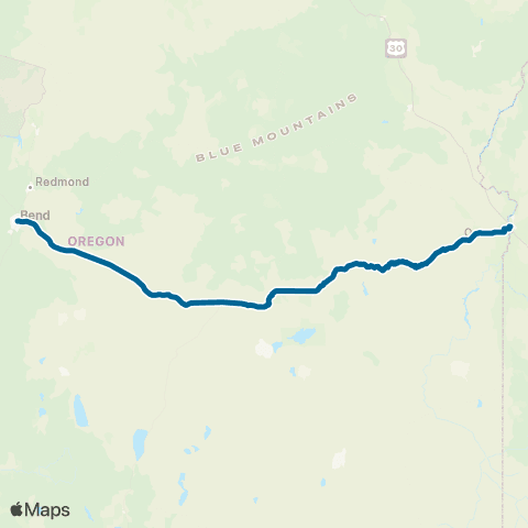 POINT Bend-Ontario map