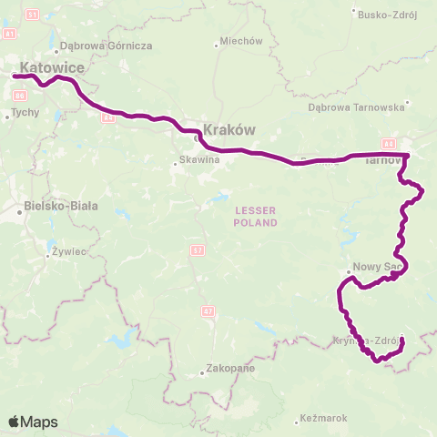 Polregio PolRegio Przyspieszony map