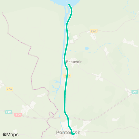 Navette Pontorson Gare SNCF / Le Mont Saint-Michel map