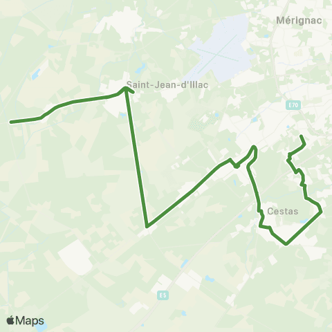 Prox'bus Saint-Jean-D'illac Cestas Canéjan Pessac map