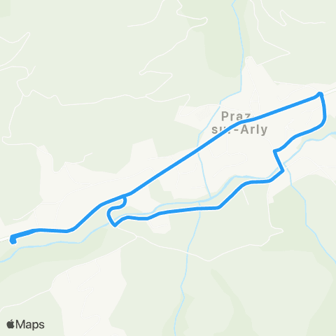 Navette Praz-sur-Arly  map