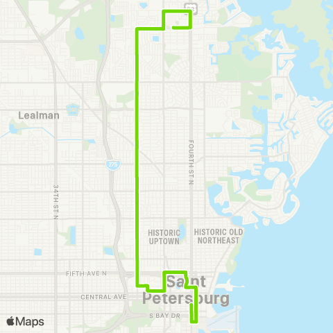 PSTA Gateway Mall / 3 Ave N & 4th St N map