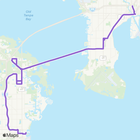 PSTA Gateway Mall / Downtown Tampa map