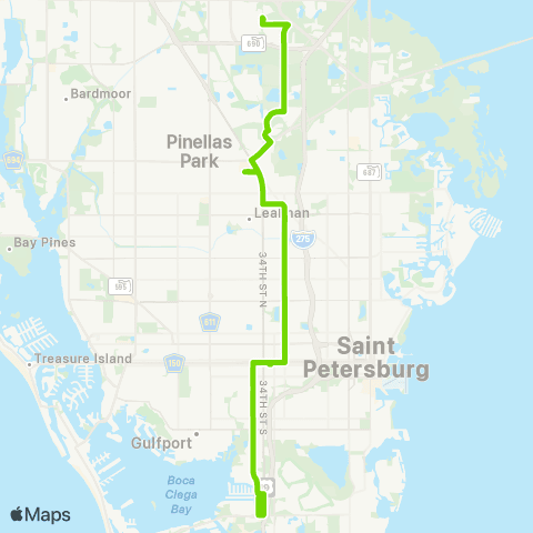 PSTA Baypoint Plaza / PSTA Complex map