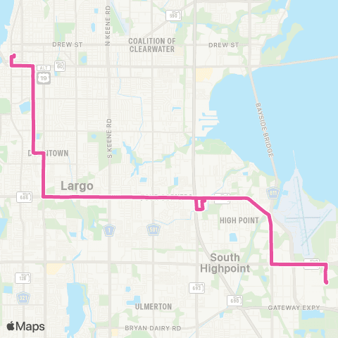 PSTA Dntwn Clearwater / PSTA Complex map