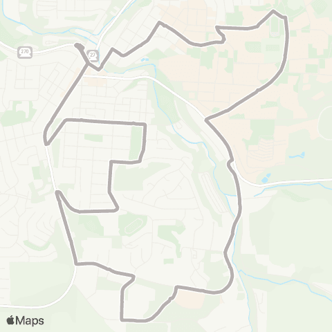 Pullman Transit Silver map