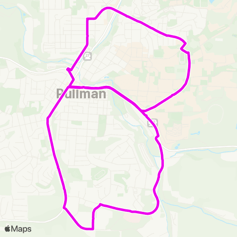 Pullman Transit Loop map