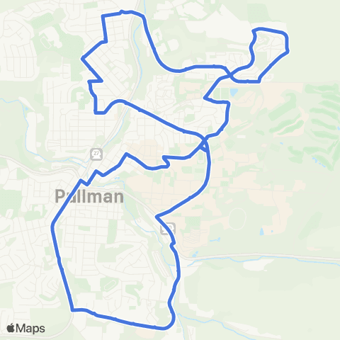 Pullman Transit Wheat map