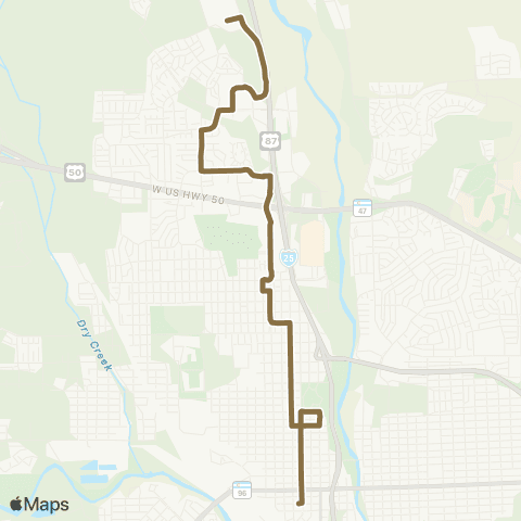 Pueblo Transit Pueblo Mall map