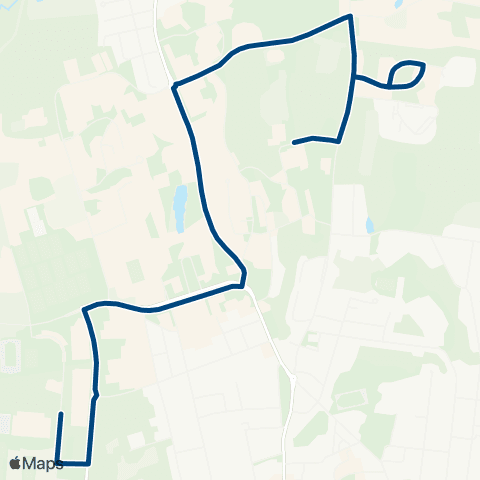 PVTA Campus Shuttle Northbound map
