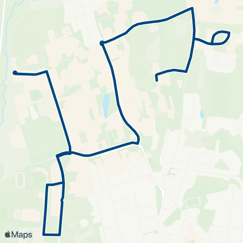 PVTA Campus Shuttle Southbound map