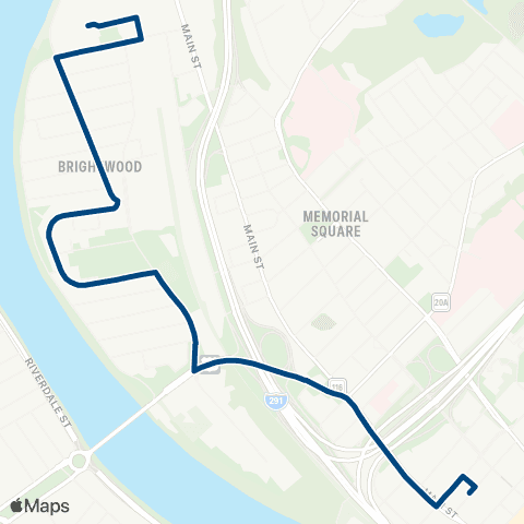 PVTA Plainfield Street map