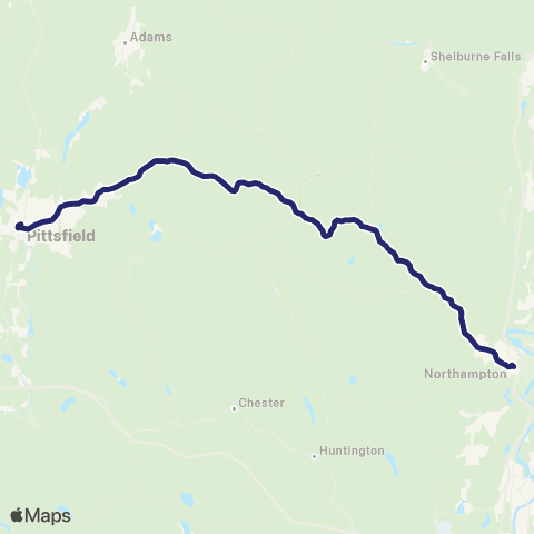 Link413 Pittsfield - Northampton map