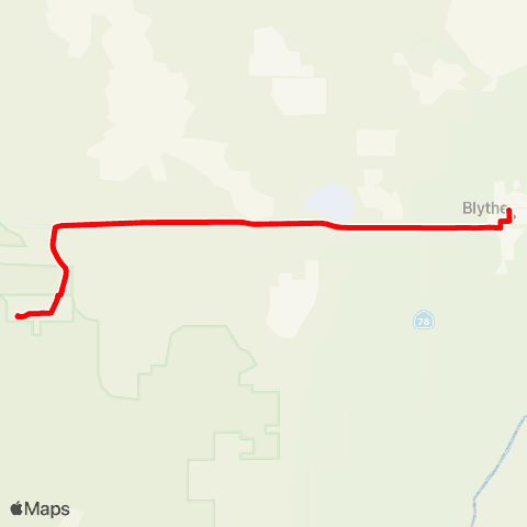 Palo Verde Valley Transit Authority Red Route map