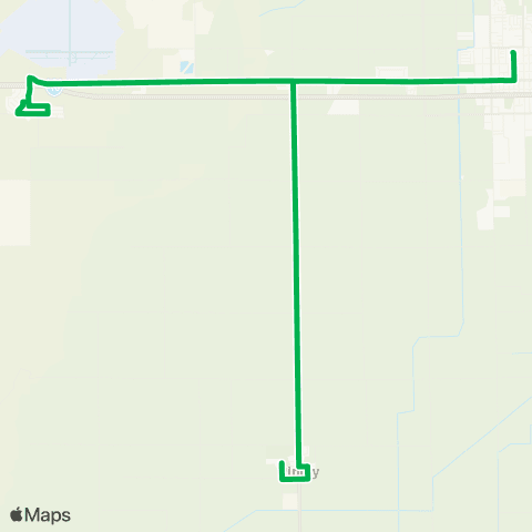 Palo Verde Valley Transit Authority Green Route map