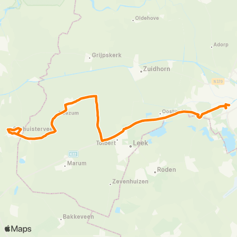 Qbuzz Groningen - Surhuisterveen map