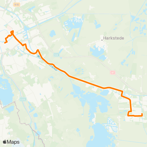 Qbuzz Groningen - Hoogezand map