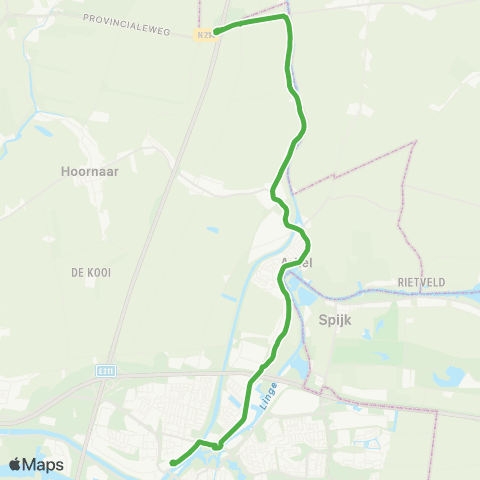 Qbuzz Gorinchem - Arkel - Meerkerk - Lexmond - Vianen map