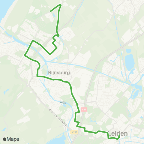 Qbuzz Noordwijk - Katwijk - Leiden map