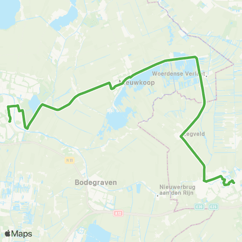 Qbuzz Alphen a / d Rijn - Woerden map