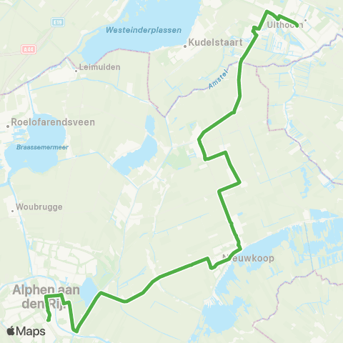Qbuzz Alphen a / d Rijn - Uithoorn map