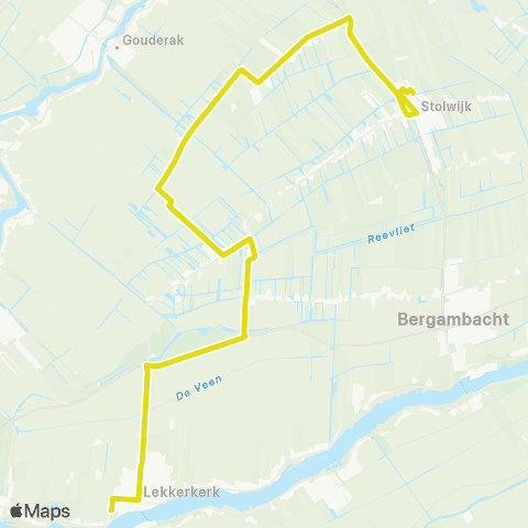 Qbuzz Stolwijk - Lekkerkerk map