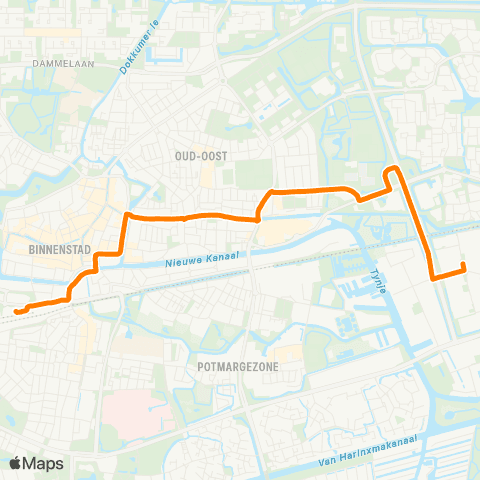 Qbuzz Leeuwarden Busstation - Caparis map