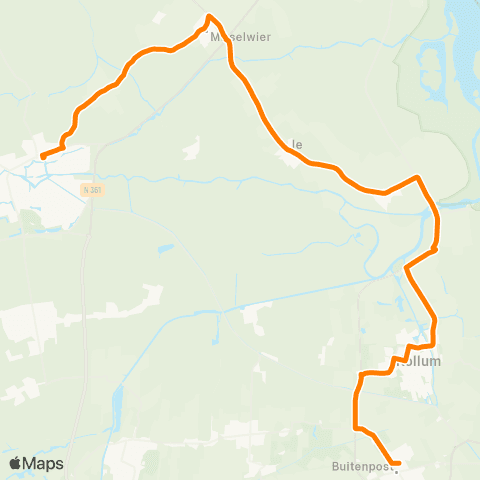 Qbuzz Buitenpost - Kollum - Dokkum map