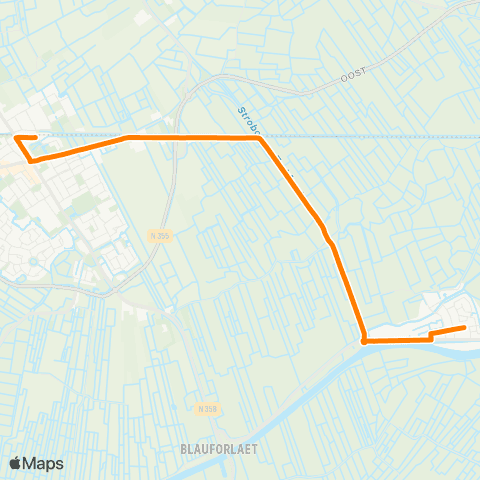 Qbuzz Gerkesklooster - Buitenpost Station map