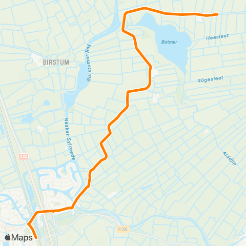 Qbuzz Goëngahuizen - Akkrum Station map
