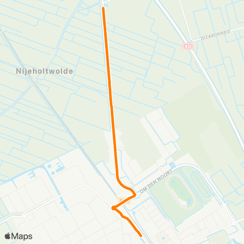 Qbuzz Oldeholtwolde - Wolvega Station map