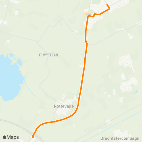 Qbuzz Harkema - Drachten Carpool Noord map