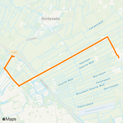 Qbuzz Drachtstercompagnie - Drachten Carpool Noord map