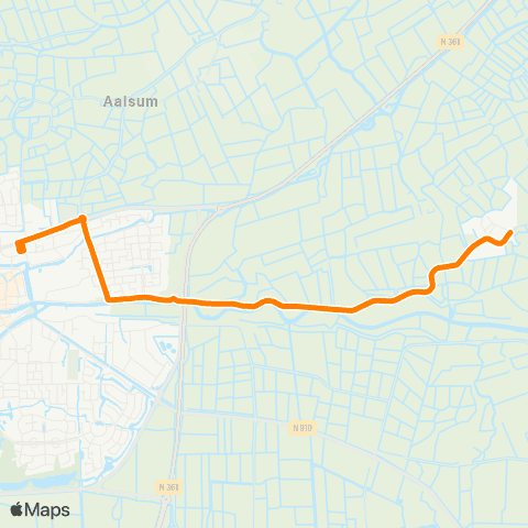 Qbuzz Eastrum - Dokkum Busstation map
