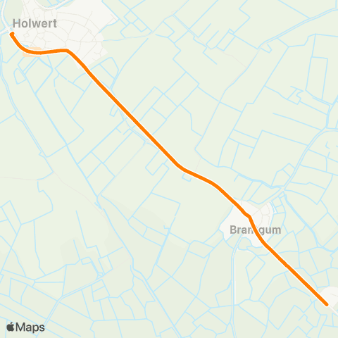 Qbuzz Foudgum - Holwert Provincialeweg map