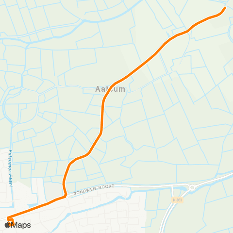 Qbuzz Wetsens - Dokkum Busstation map
