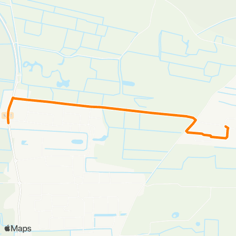 Qbuzz Mûnein - Oentsjerk Heemstrastate map
