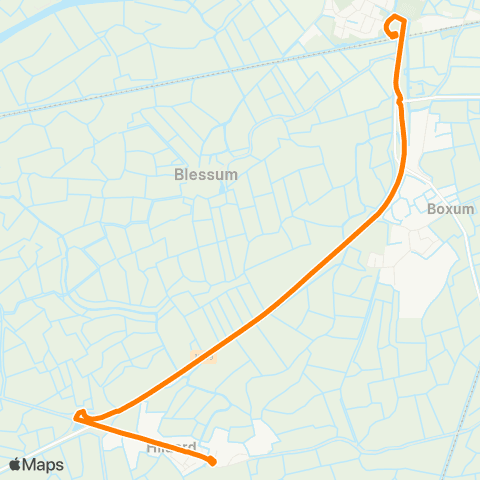 Qbuzz Hilaard - Deinum Station map