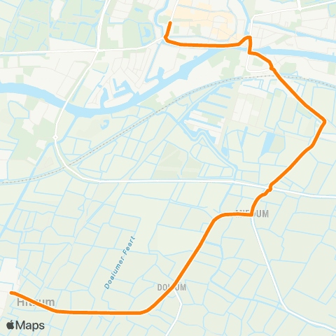 Qbuzz Hitzum - Franeker Voorstraat map