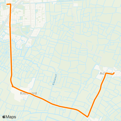 Qbuzz Achlum - Harlingen Station map