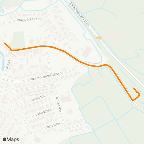 Qbuzz Winsum-Dorp - Busstation map