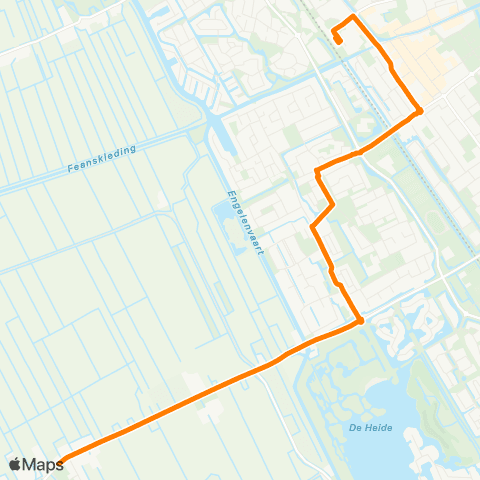 Qbuzz Rottum - Heerenveen Busstation map