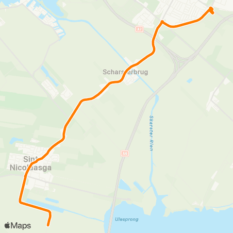 Qbuzz Doniaga - Joure Busstation map