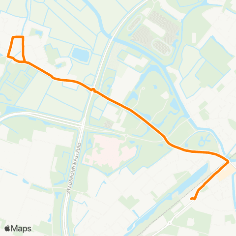 Qbuzz Ysbrechtum - Sneek Busstation map