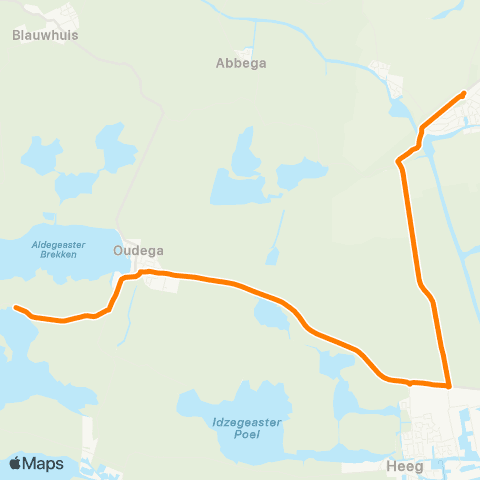 Qbuzz Sandfirden - IJlst Station map