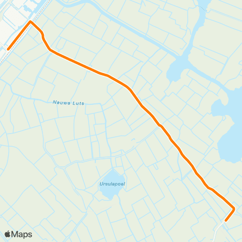 Qbuzz It Heidenskip - Workum Station map