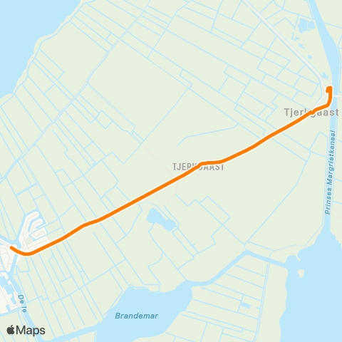 Qbuzz Sloten - Spannenburg map