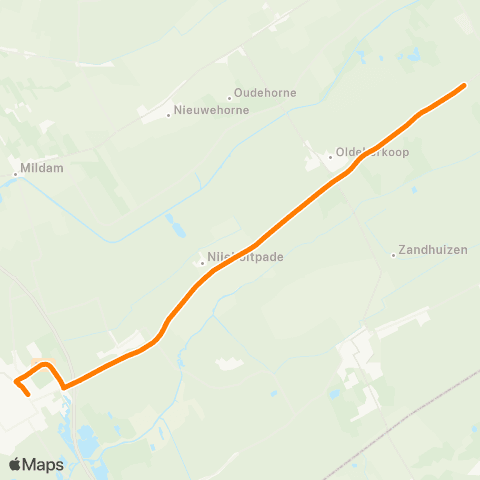Qbuzz Nijeberkoop - Wolvega Station map